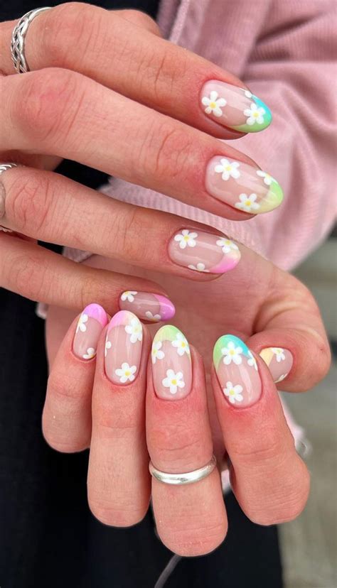 cute spring short nails